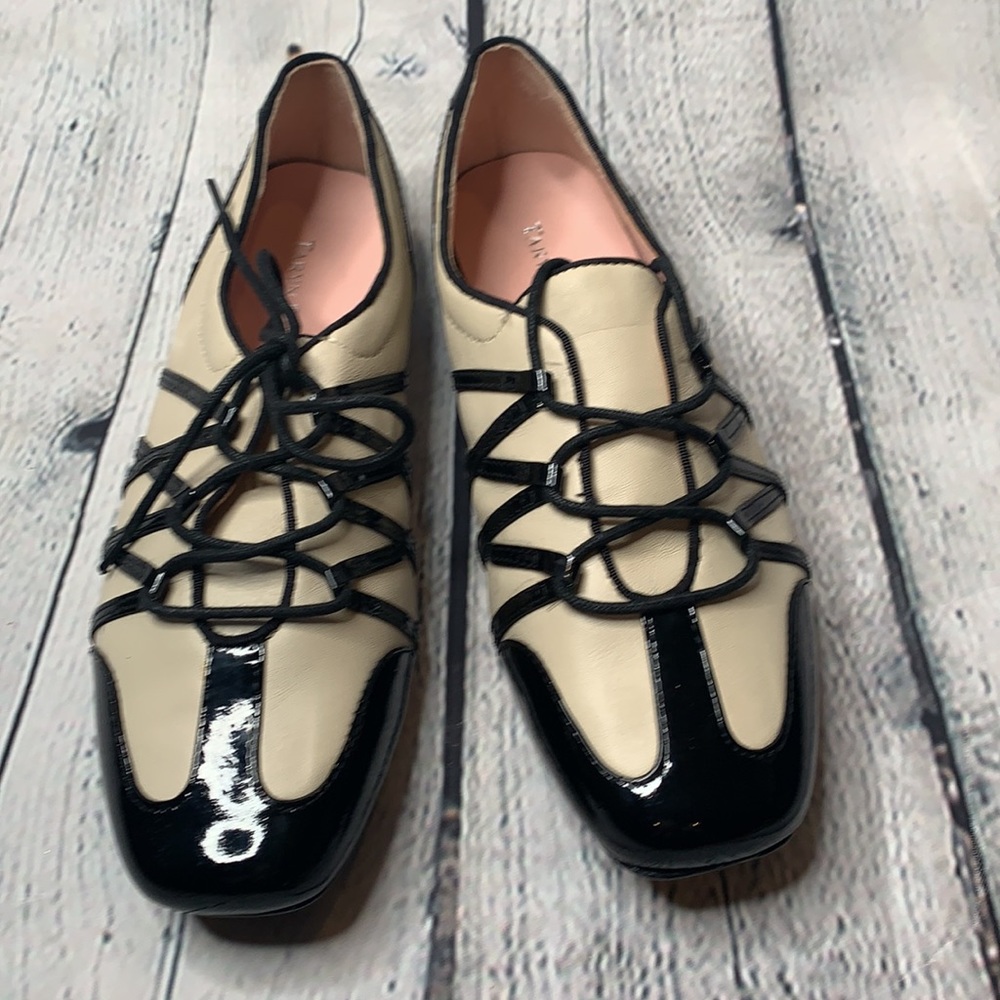 🌸NEW TARYN CANDYCE LACE UP LEATHER SNEAKER - Picture 6 of 11